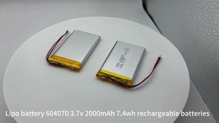 Батарея Power Lipo 604070 3,7 В, 2000 мАч, 7,4 Втч, литий-полимерный аккумулятор