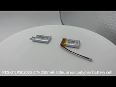 502030 3.7v 250mAh перезаряжаемая литий-полимерная аккумуляторная ячейка