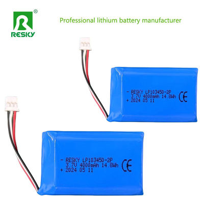 Купить Перезаряжаемая ли-полимерная батарея 103450 1s2p 3.7V 4000mAh online manufacture