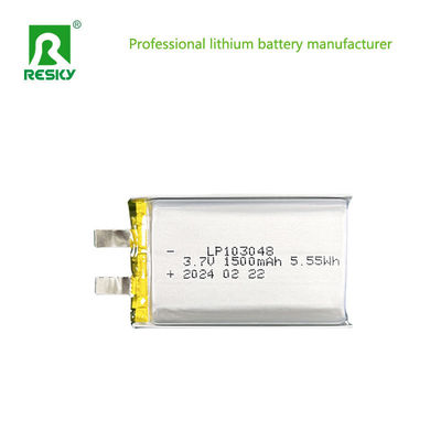 Купить 103048 Литий-полимерная аккумуляторная ячейка 3.7В 1500mAh 5.55wh Плоские литий-полимерные батареи online manufacture