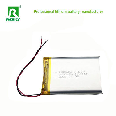 Купить 854565 Литий-полимерная батарея 3400mAh 3.7V Pouch Lipo Li-polymer батареи online manufacture