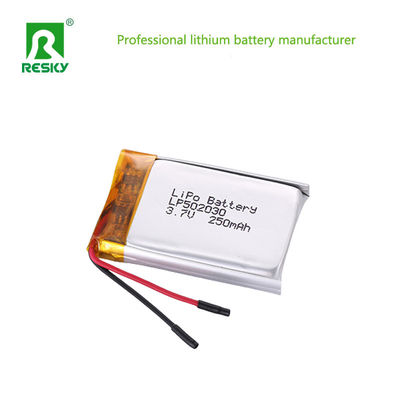Купить Перезаряжаемая литийная батарея 502030 3.7V 250mAh Липо батарея для умных часов online manufacture
