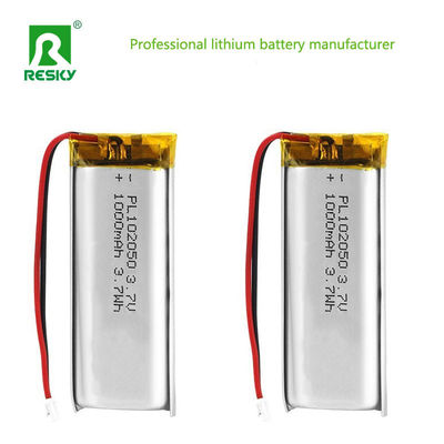 Купить Силовая литийная батарея 102050 3.7в 1000mAh перезаряжаемая литийная полимерная батарея Производство в сети