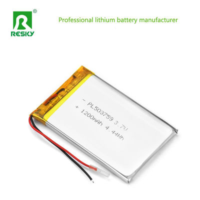 Купить Солнечная литий-ионная ячейка 503759 3.7в 1200mAh перезаряжаемая ли-поймерная батарея Производство в сети