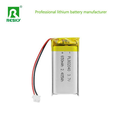 Купить Solar Lithium Cell 802040 3.7V 650mAh Rechargeable Lithium Ion Polymer Battery For Bauty Device Производство в сети