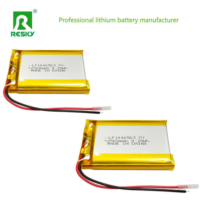 Купить Солнечный аккумулятор 104050 3.7v 2500mAh 9.25wh перезаряжаемая липолимерная батарея для динамика Bluetooth Производство в сети