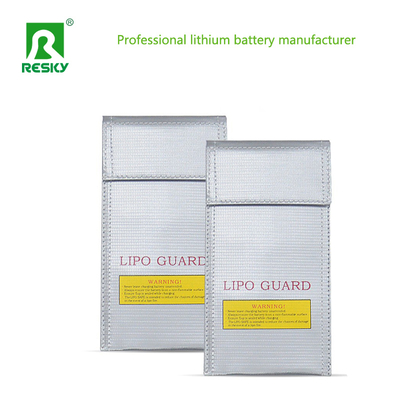 Купить Fireproof Explosion Proof Waterproof 20 X 10cm Silver Glass Fiber RC LiPo Battery Bag For Battery Charging Производство в сети