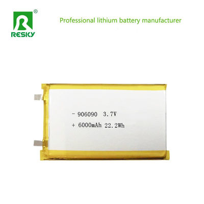 Купить Аккумулятор Power Lipo 906090 3,7 В 6000 мАч 22,2 Втч Перезаряжаемая литий-ионная полимерная батарея для умного замка Производство в сети