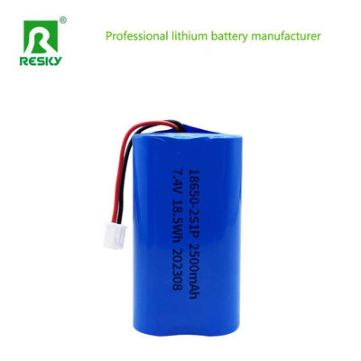 Купить Lithium Ion Battery 18650 2s 7.4V 2500mAh 18.5wh Li-ion Rechargeable Batteries Производство в сети