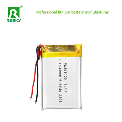 Купить Flat Power Lithium Battery Cell 803450 3.7v 1500mAh 5.55wh Rechargeable Lipo Polymer Battery Pack Производство в сети
