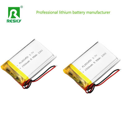 Купить Square Lipo Battery Cell 803450 3.7v 1500mAh 5.55wh Solar Rechargeable Lithium Polymer Battery Производство в сети