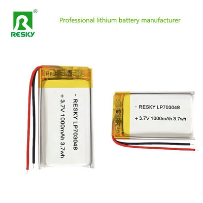Купить Power Lipo Battery RESKY LP703048 3.7v 1000mAh 3.7Wh Rechargeable Lithium Polymer Batteries Производство в сети