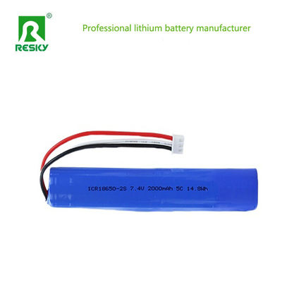 Купить Power Lithium Battery 7.4V 2000mAh 14.8wh 5C Rechargeable Battery Pack For RC Car & Robot Производство в сети