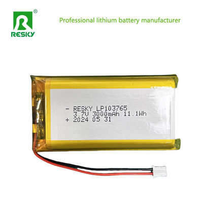 Литий полимерный аккумулятор 103765 3.7В 3000mAh 11.1wh Малый цифровой продукт