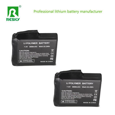 Нагретые перчатки Заряжаемая Ли-полимерная батарея 3.7В 4000mAh