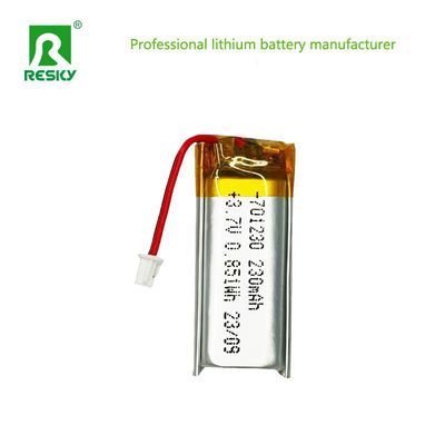 Переносная 701230 3,7в 230mAh перезаряжаемая литий-полимерная батарея для небольших электронных устройств