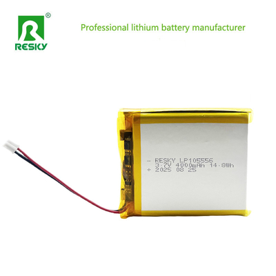 Литий полимерный аккумулятор 105556 3.7v 7.4V 4000mAh 14.8wh 29.6wh перезаряжаемая липоаккумуляторная батарея